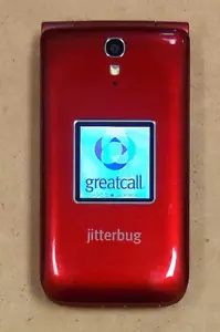 Alcatel OT Jitterbug Flip 4043S - Red ( GreatCall ) 4G LTE Cellular Phone - Picture 1 of 4