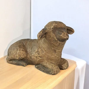 Willow Tree Demdaco Krippe liegend braun Schaf Lamm Ersatzfigur - Bild 1 von 9