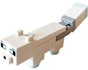LEGO Minecraft Minifigura - minefox03 - Zorro Polar - de 21178 - Imagen 1 de 1