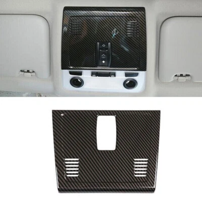 For BMW E81 1 Series 2007-2011 Carbon Fiber Roof Reading Light Frame Decor Trim - Image 1 of 4