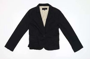 Evie Collection Womens Black Cotton BlendBlazer Size 14 - Picture 1 of 12