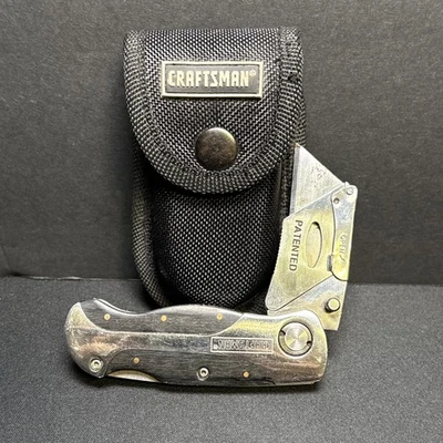 NAVAJA DE AFEITAR DE BOLSILLO PLEGABLE CON MANGO DE MADERA ARTESANAL Estuche EXCELENTE FORMA Foto 1 de 4