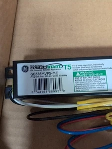 GE GE228MVPS-MC 68993 Alimentatore Ultra Avviamento Alimentatore Elettronico F25 T5 120-277V - Foto 1 di 2