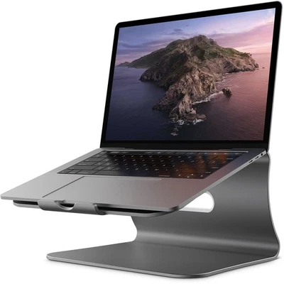 Laptop Stand, Aluminum Notebook Stand with Heat-Vent For MacBook - Image 1 of 4