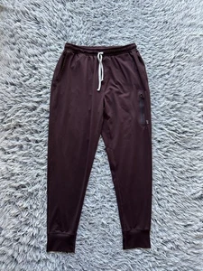 Vuori Pants Men Red Sunday Performance Jogger Sweatpants Athletic Gym Drawstring - Picture 1 of 10