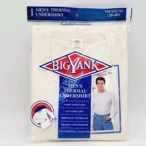 Vintage 1999 neu aus altem Lagerbestand Big Yank Long John's Thermo Unterhemd Herren Größe Medium (38-40) - Bild 1 von 8