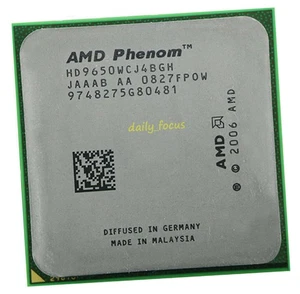 AMD Phenom X4 9650 HD9650WCJ4BGH 4 Core 2.3 GHz 95W Socket AM2+ CPU Processors - Picture 1 of 3