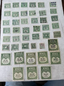 US Wine Revenue großes Lot von 64 gebrauchten Briefmarken - Bild 1 von 14