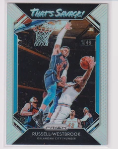 2018-19 NBA Panini Prizm Russell Westbrook #1 🔥 That’s Savage Insert Silver - Picture 1 of 2