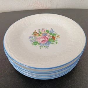 Set Of 6 Unused Tabletops Unlimited Victorian Rose 7 3/4" Salad/Dessert Plates - Picture 1 of 6