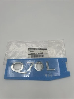 Genuine 2014-2019 Infiniti Q70L Trunk Lid Nameplate 84890-3WG2C - image 1 of 2