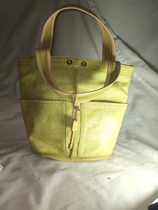 Fossil Green Cloth Handbag With 6 Pockets Casual Evening Dress W/Embellishment - Picture 1 of 7
