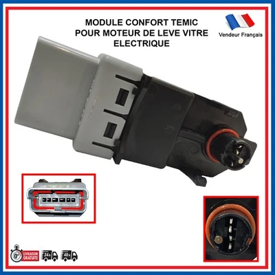 PARTSLINE Module Temic Confort pour Leve Vitre Electrique Peugeot 206 207 308 = 440787 F