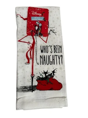 Disney Pesadilla antes de Navidad paquete de 2 toallas de cocina Who’s Been Naughty? Foto 1 de 2