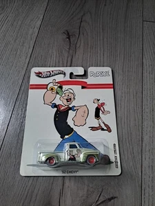 Hot Wheels 2012 Pop Culture Popeye '52 Chevy Real Riders Car Premium Rare - Picture 1 of 2