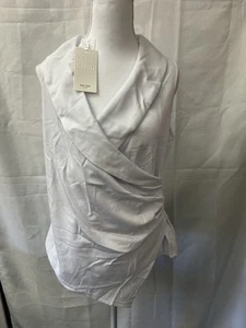 Neu mit Etikett Grace Karin weißes Top Shirt Bluse ärmellos Damengröße Large " - Bild 1 von 10