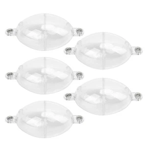 5Pcs Transparent White Fishing Floats Bubble Ball Coarse Surface Tackle Set - Picture 1 of 12
