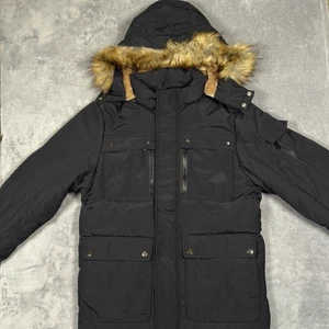 Mens Winter Coats Size Small Water Resistant Detachable Hooded Parka Yozai - Picture 1 of 11