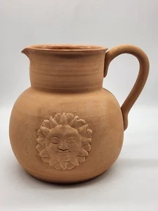 Bentson-West Design Terra Cotta Sun Pitcher Made In Italy For Boston Warehouse - Picture 1 of 13