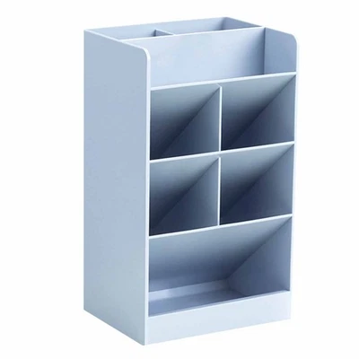 (Blue)Pencil Support Space Savings 5 Compartment Supporter Of Large Capacity - Image 1 of 4