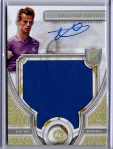 2024 Topps Royalty Tennis Rookie Relic Autograph Gold Luca Van Assche 6/10 - Picture 1 of 2