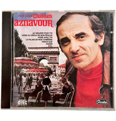 CHARLES AZNAVOUR Popular Songs CD, 1991 Fiesta French Singer Ay! Mourir Pour Toi - Image 1 of 4