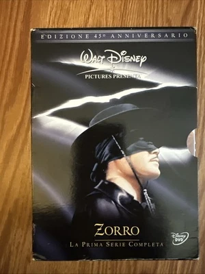ZORRO SERIE TV CULT WALT DISNEY LA PRIMA STAGIONE COMPLETA COFANETTO IN 6 DVD - Image 1 of 4