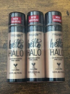Wet n Wild MegaGlo Hello Halo Liquid Face Highlighter Goddess Glow 309B - 3 Pack - Picture 1 of 2