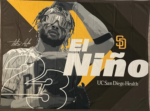 Fernando Tatis Jr El Niño Fleece Blanket San Diego Padres SGA Limited Edition Cover