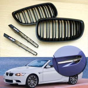 Guardabarros lateral negro mate para BMW M3 E92 E93 parrilla delantera negro mate estilo M ABS - Imagen 1 de 6
