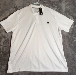 Mens Adidas Aeroready Golf Short Sleeve Polo Shirt NWT 2XL Fast Shipping - Picture 1 of 8