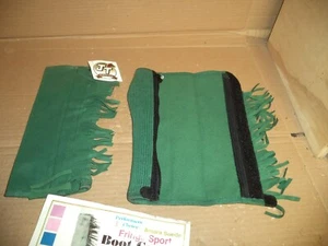 Horse Sport Boot Covers HUNTER GREEN Performers Choice Amara Suede Med/Lg - Picture 1 of 5