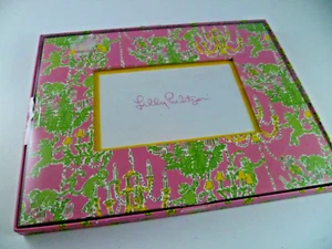 LILLY PULITZER PHOTO PICTURE FRAME MONKEY SWINGING CHANDELIER PINK GREEN 4 X 6 - Picture 1 of 9