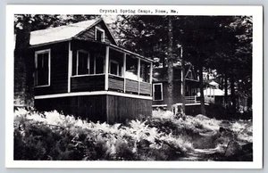Postcard Crystal Spring Camps - Rome Maine - Picture 1 of 2