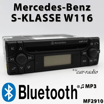 Mercedes W116 Radio Audio 10 CD MF2910 MP3 Bluetooth S-Klasse V116 Autoradio - Bild 1 von 4