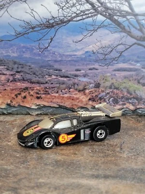 Hot Wheels GT Racer 1988 1/64 Diecast #5 Black Speed Fleet Loose - Image 1 of 4