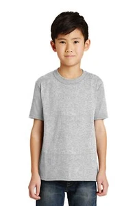 Port & Company PC55Y Youth Short Sleeve Core Blend Crew Neck Stylish T-Shirt - Picture 1 of 26