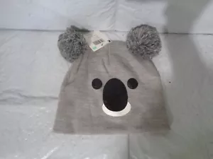 Joe Boxer nuovo con etichette - ragazzo / ragazza - inverno - cappello a maglia koala grigio - OSFM - Foto 1 di 1