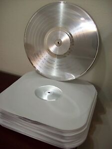 Blank Silver Platinum Plated LP Record High Quality to Custom Award Trophy Album