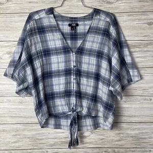 Paige Womens Size XS short Sleeve Shirt  Plaid - Picture 1 of 9