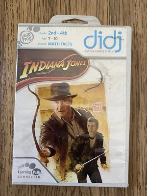 LEAP FROG DIDJ INDIANA JONES JUEGO DE APRENDIZAJE GRADO 2-4 EDAD 7-10 DATOS MATEMÁTICOS NUEVO Foto 1 de 2