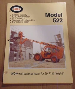 Fork Lift Truck Brochure - Lull -522 - Telescopic Handler - 1989 6 PAGE FOLDOUT - Picture 1 of 1
