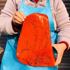 Cristallo di quarzo diaspro rosso naturale superiore 19,8 libbre esemplare minerale decorazione curativa - Foto 1 di 17