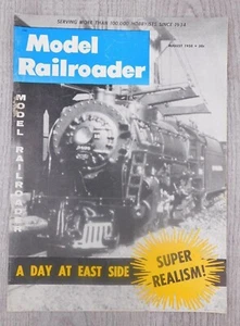 Model Railroader AUG 1958 Vol. 25 No.8 Trains Hobbies Mancave Vintage Magazine - Picture 1 of 5