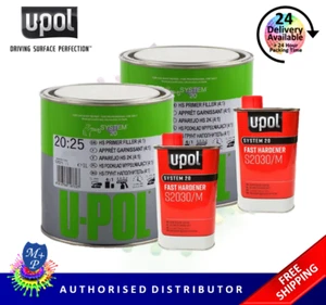 Upol BLACK 2.5 Litre 2K HS High Build Primer Kit S2025 & S2030 (2 x 1.25L) - Picture 1 of 3