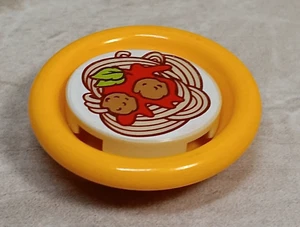 LEGO Food Plate Spaghetti and Meatballs Restaurant Serving Hot Dish Dinner Meal - Picture 1 of 1