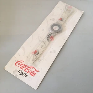 COCA-COLA Light Coke Watch Quartz Promotional White Dial Analog Wristwatch - NEW - Picture 1 of 6