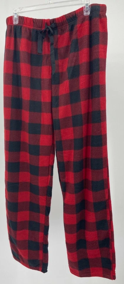  Open Trails Mens Large Red And Black Tartan Plaid Pajama Pants   - Image 1 of 4