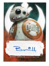 2018 Topps Star Wars The Last Jedi Series2 Brian Herring As Bb-8 Autographs Red