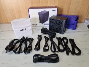 Alimentation PSU PC NZXT C1000 Gaming 1000W Gold modulaire. PCIe 5.1 ATX 3.1 -600w - Photo 1/14